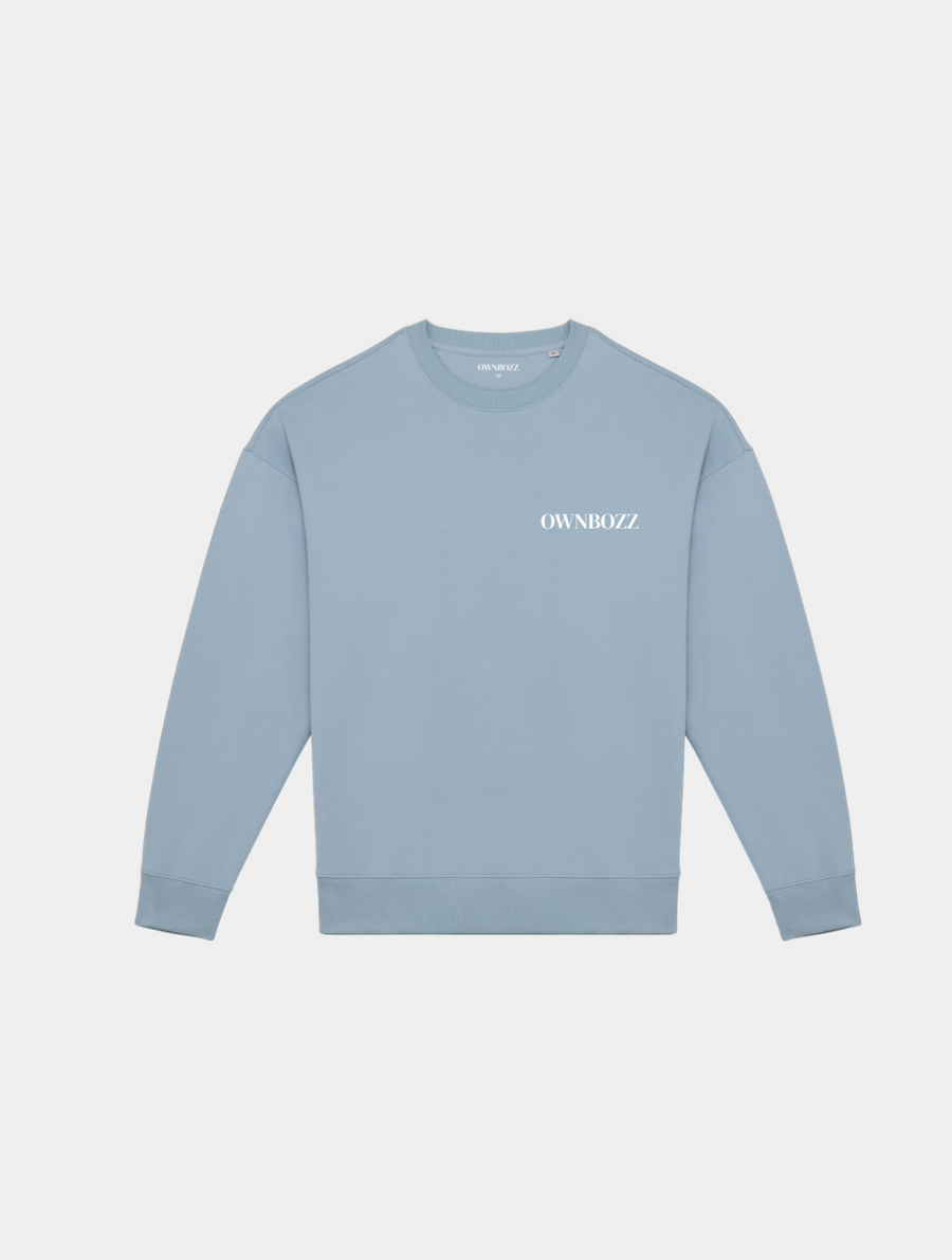 KEEP SIMPLE SWEATER — Light Blue - Image 2