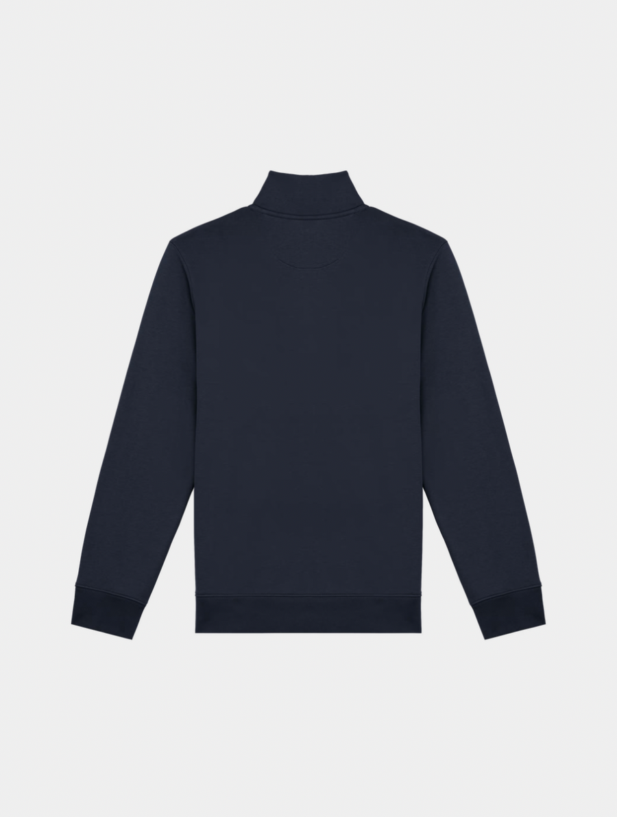 OWNBOZZ HALF ZIP SWEATER — French Navy - Image 2